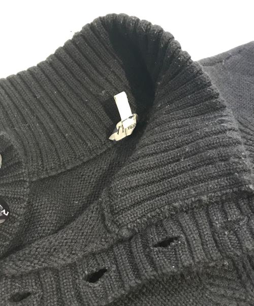 ARMANI JEANS（アルマーニジーンズ）ARMANI JEANS (アルマーニジーンズ) タートルネックアーガイルニット ブラック サイズ:Mの古着・服飾アイテム