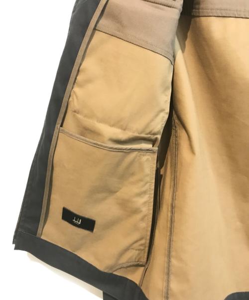 dunhill（ダンヒル）dunhill (ダンヒル) レザー切替ジャケット 52838 ブラック サイズ:XSの古着・服飾アイテム