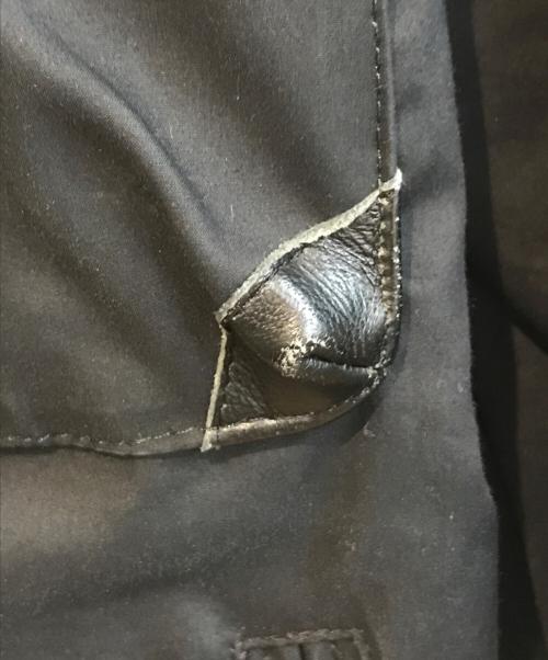 dunhill（ダンヒル）dunhill (ダンヒル) レザー切替ジャケット 52838 ブラック サイズ:XSの古着・服飾アイテム