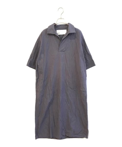 ticca（ティッカ）TICCA (ティッカ) スキッパー シャツワンピース　010591923JC パープル サイズ:ＦＲＥＥの古着・服飾アイテム