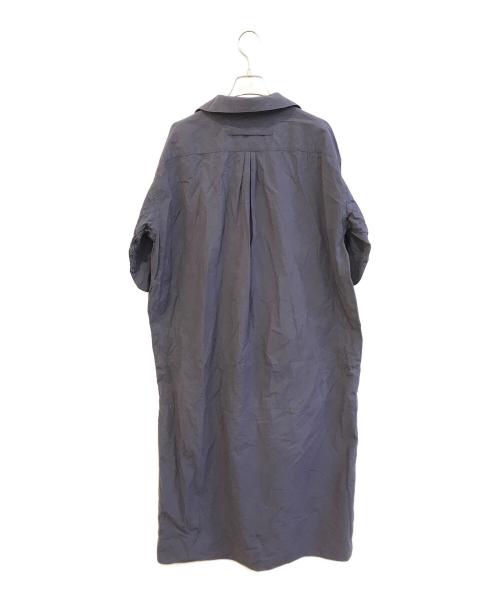 ticca（ティッカ）TICCA (ティッカ) スキッパー シャツワンピース　010591923JC パープル サイズ:ＦＲＥＥの古着・服飾アイテム