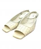 ETRE TOKYOエトレトウキョウ）の古着「ナローストラップレザーメッシュミール」｜アイボリー