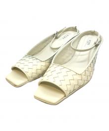 ETRE TOKYO（エトレトウキョウ）の古着「ナローストラップレザーメッシュミール」｜アイボリー