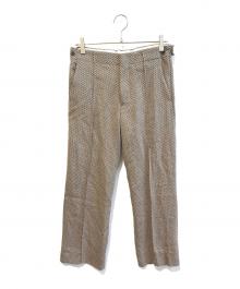 OVERCOAT（オーバーコート）の古着「STRAIGHT LEG TROUSER　S23P017-APHB」｜ベージュ
