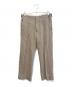 OVERCOAT（オーバーコート）の古着「STRAIGHT LEG TROUSER　S23P017-APHB」｜ベージュ
