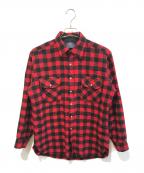 PENDLETONペンドルトン）の古着「Buffalo checked Woolshirt」｜レッド