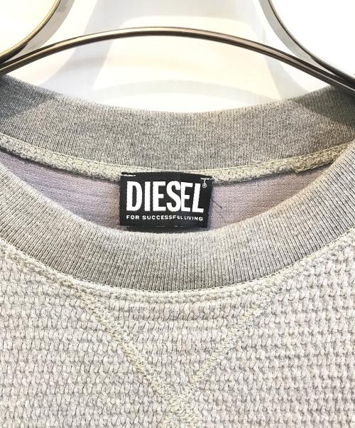 DIESEL（ディーゼル）DIESEL (ディーゼル) サーマルカットソー　A00075 グレー サイズ:Mの古着・服飾アイテム