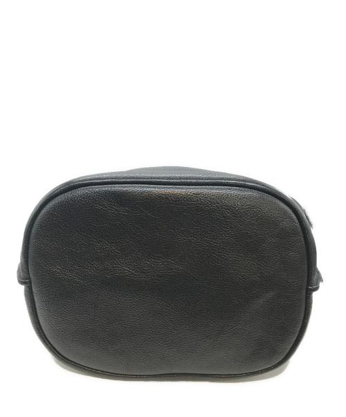 IL BISONTE（イル ビゾンテ）IL BISONTE (イル ビゾンテ) タッセルチャーム付き2WAYショルダーバッグ ブラックの古着・服飾アイテム