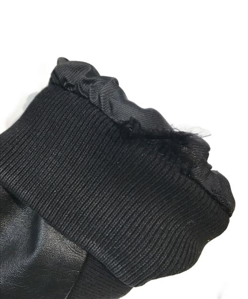 ARMANI EXCHANGE（アルマーニ エクスチェンジ）ARMANI EXCHANGE (アルマーニ エクスチェンジ) ラムレザージャケット ブラック サイズ:Mの古着・服飾アイテム