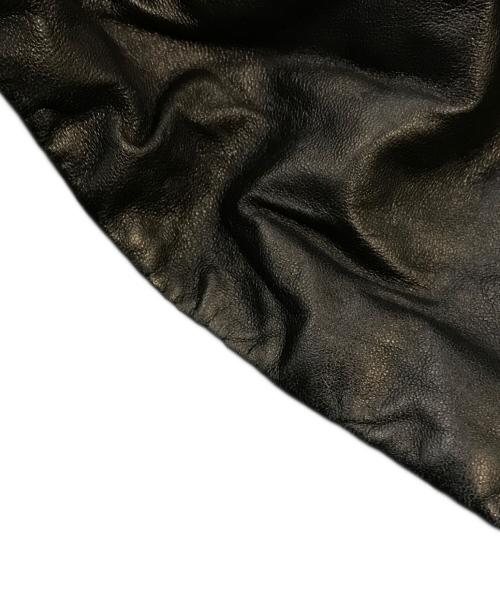 ARMANI EXCHANGE（アルマーニ エクスチェンジ）ARMANI EXCHANGE (アルマーニ エクスチェンジ) ラムレザージャケット ブラック サイズ:Mの古着・服飾アイテム