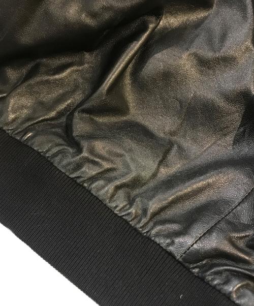 ARMANI EXCHANGE（アルマーニ エクスチェンジ）ARMANI EXCHANGE (アルマーニ エクスチェンジ) ラムレザージャケット ブラック サイズ:Mの古着・服飾アイテム