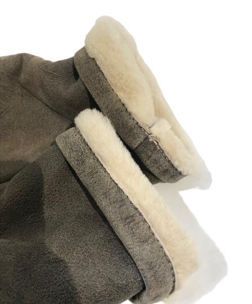 MaxMara（マックスマーラ）MaxMara (マックスマーラ) ムートンジャケット グレー サイズ:44の古着・服飾アイテム