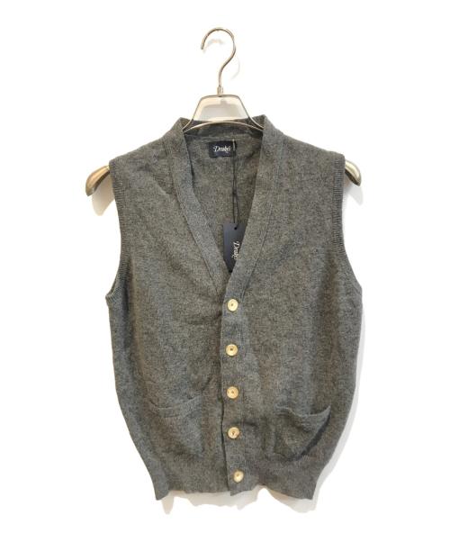 DRAKE'S（ドレイクス）DRAKE'S (ドレイクス) ウールニットベスト グレー サイズ:Mの古着・服飾アイテム