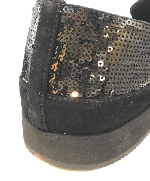 PRADA SPORTS（プラダスポーツ）PRADA SPORTS (プラダスポーツ) スパンコールスリッポン　3S5833 ブラック サイズ:40の古着・服飾アイテム