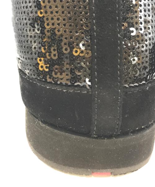 PRADA SPORTS（プラダスポーツ）PRADA SPORTS (プラダスポーツ) スパンコールスリッポン　3S5833 ブラック サイズ:40の古着・服飾アイテム