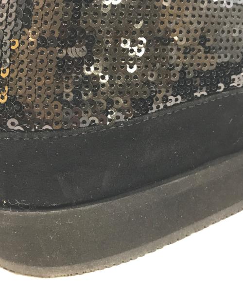 PRADA SPORTS（プラダスポーツ）PRADA SPORTS (プラダスポーツ) スパンコールスリッポン　3S5833 ブラック サイズ:40の古着・服飾アイテム