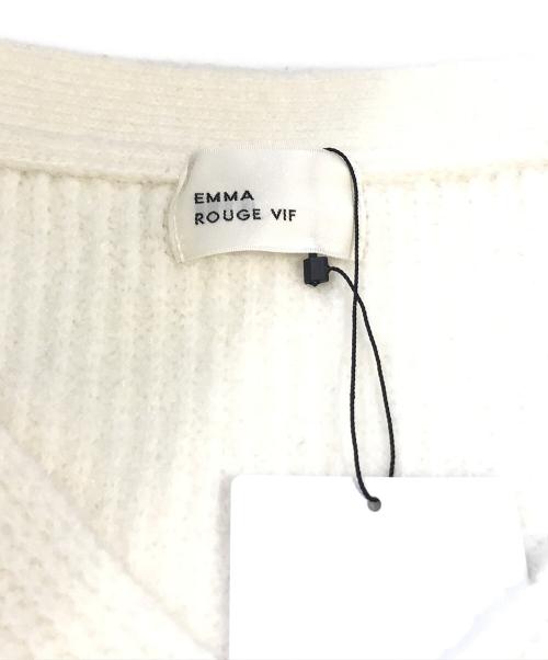 EMMA ROUGE VIF（エマルージュヴィフ）EMMA ROUGE VIF (エマルージュヴィフ) Vネックニット×キャミワンピセット　3149-04-90011 ホワイト サイズ:F 未使用品の古着・服飾アイテム