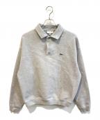 LACOSTEラコステ）の古着「ダブルフェイスロングスリーブポロスウェット　SH2821」｜グレー