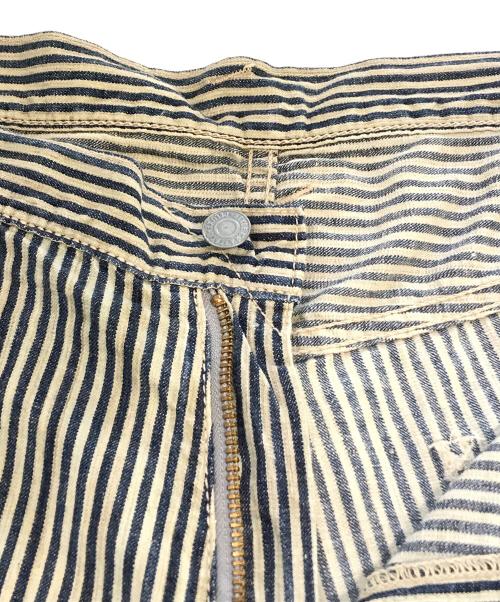 EVISU（エヴィス）EVISU (エヴィス) ストライプハーフパンツ　2005 ネイビー サイズ:91cm (W36)の古着・服飾アイテム