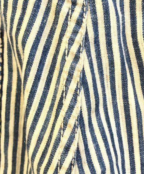 EVISU（エヴィス）EVISU (エヴィス) ストライプハーフパンツ　2005 ネイビー サイズ:91cm (W36)の古着・服飾アイテム