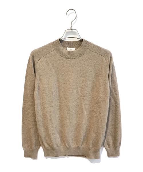 417 by EDIFICE（417 バイ エディフィス）417 by EDIFICE (417 バイ エディフィス) カシミヤクルーネックニット 23080312621040 ベージュ サイズ:M 未使用品の古着・服飾アイテム