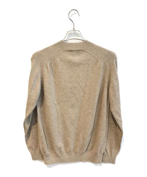 417 by EDIFICE（417 バイ エディフィス）417 by EDIFICE (417 バイ エディフィス) カシミヤクルーネックニット 23080312621040 ベージュ サイズ:M 未使用品の古着・服飾アイテム