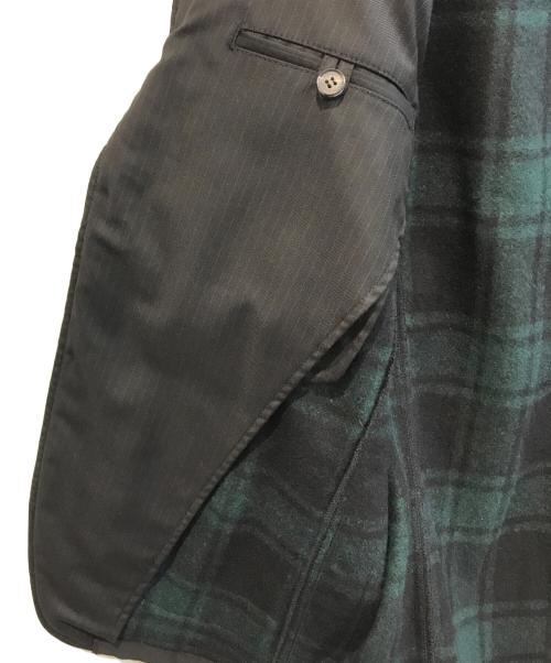 COMME des GARCONS HOMME（コムデギャルソン オム）COMME des GARCONS HOMME (コムデギャルソン オム) 裏チェックテーラードジャケット HN-J014 ブラック サイズ:Lの古着・服飾アイテム