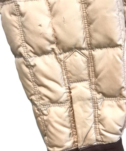 FLAT HEAD（フラット ヘッド）FLAT HEAD (フラット ヘッド) レザー切替ダウンジャケット ベージュ サイズ:Lの古着・服飾アイテム