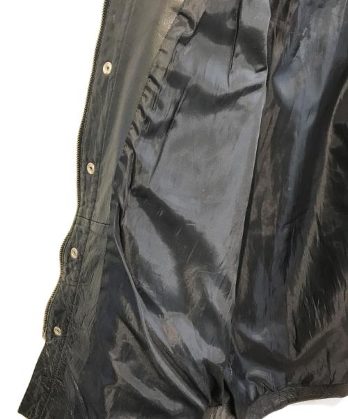 HEAVY FOR BIKERS（ヘビーフォーバイカーズ）HEAVY FOR BIKERS (ヘビーフォーバイカーズ) コンチョ ボタン ウエスタン レザー ジャケット ブラック サイズ:XLの古着・服飾アイテム