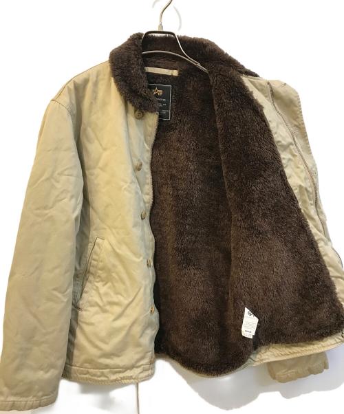 ALPHA（アルファ）ALPHA (アルファ) デッキジャケット 20031-14 ベージュ サイズ:Mの古着・服飾アイテム