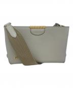 A.D.M.J.エーディーエムジェイ）の古着「シュリンクレザーショルダーバッグ」｜アイボリー