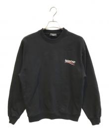BALENCIAGA（バレンシアガ）の古着「キャンペーンロゴスウェット」｜ブラック