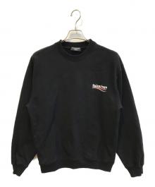 BALENCIAGA（バレンシアガ）の古着「キャンペーンロゴスウェット」｜ブラック