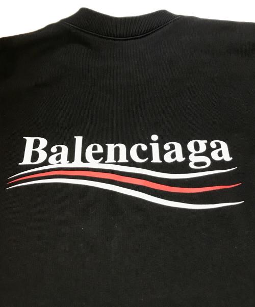 BALENCIAGA（バレンシアガ）BALENCIAGA (バレンシアガ) キャンペーンロゴスウェット ブラック サイズ:Mの古着・服飾アイテム