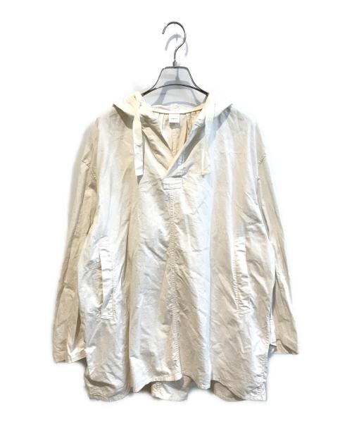 KAGURE（カグレ）kagure (カグレ) フーディーチュニック　GA46-23S009 ホワイト サイズ:Freeの古着・服飾アイテム