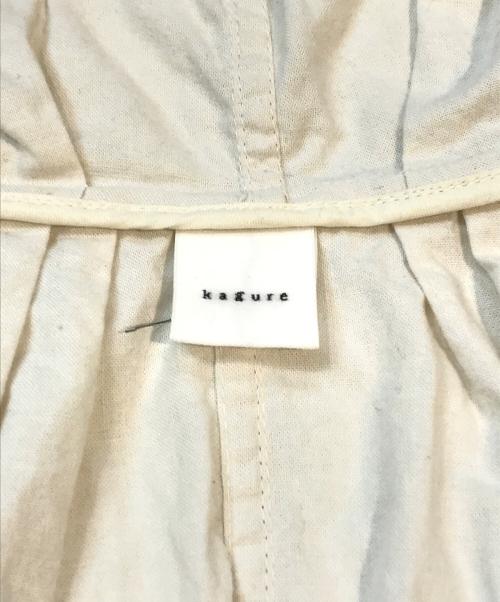 KAGURE（カグレ）kagure (カグレ) フーディーチュニック　GA46-23S009 ホワイト サイズ:Freeの古着・服飾アイテム