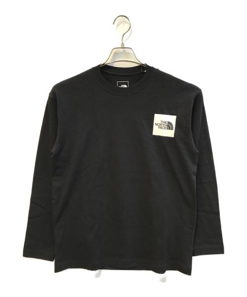 THE NORTH FACE（ザ ノース フェイス）THE NORTH FACE (ザ ノース フェイス) ロングスリーブスクエアロゴティー　NT82202Z ブラック サイズ:S 未使用品の古着・服飾アイテム