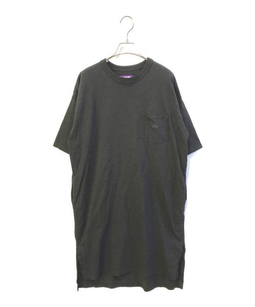 THE NORTHFACE PURPLELABEL（ザ・ノースフェイス パープルレーベル）THE NORTHFACE PURPLELABEL (ザ・ノースフェイス パープルレーベル) 5.35oz H/S Crew Neck DressNTW3212N　 ブラック サイズ:Sの古着・服飾アイテム