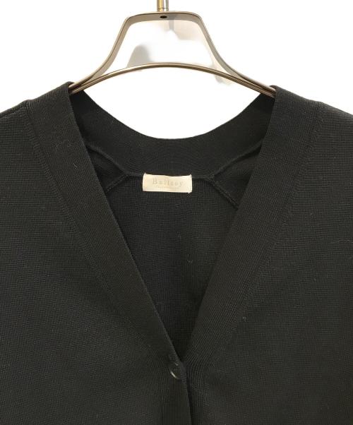 BALLSEY（ボールジィ）BALLSEY (ボールジィ) ミラノリブ ポケットファーカーディガン　11-02-14-02205 ブラック サイズ:Sの古着・服飾アイテム