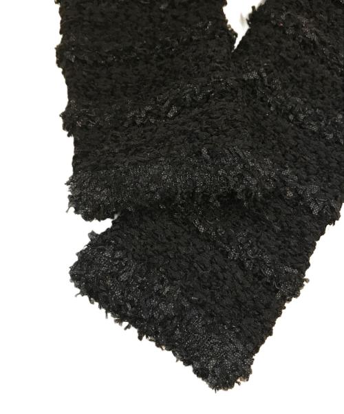 Liesse（リエス）Liesse (リエス) ツイーディーニットカーディガン ブラック サイズ:Free 未使用品の古着・服飾アイテム