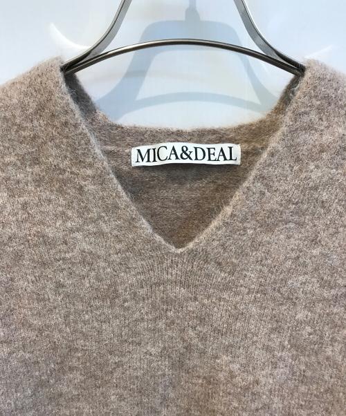 MICA&DEAL（マイカアンドディール）MICA&DEAL (マイカアンドディール) シャギーアルパカルーズニット　0124408278 ベージュ サイズ:Freeの古着・服飾アイテム