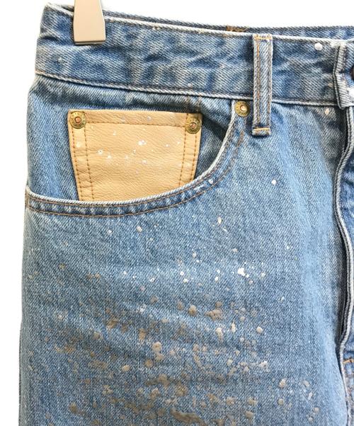 DU JOUR（デュ ジュール）DU JOUR (デュ ジュール) LEAN GLITTER JEAN SKIR　25060700126020 インディゴ サイズ:38の古着・服飾アイテム