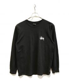 stussy（ステューシー）の古着「プリントカットソー」｜ブラック
