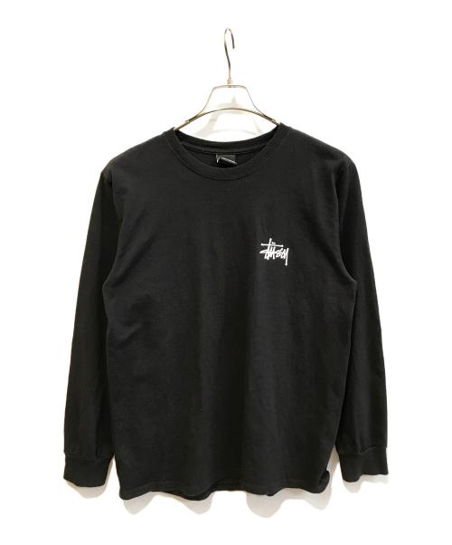stussy（ステューシー）stussy (ステューシー) プリントカットソー ブラック サイズ:Mの古着・服飾アイテム