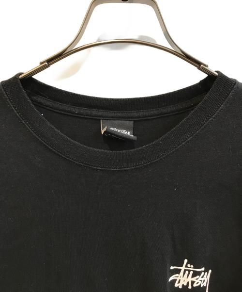 stussy（ステューシー）stussy (ステューシー) プリントカットソー ブラック サイズ:Mの古着・服飾アイテム