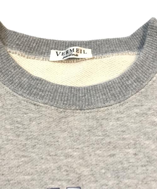 VERMEIL par iena（ヴェルメイユ パー イエナ）VERMEIL par iena (ヴェルメイユ パー イエナ) プリントスウェット　23070938103010 グレー サイズ:表記なしの古着・服飾アイテム