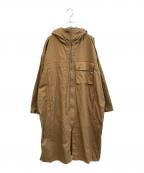 Y'sワイズ）の古着「COTTON TWILL HOODED COAT　YJ-D85-002」｜ブラウン