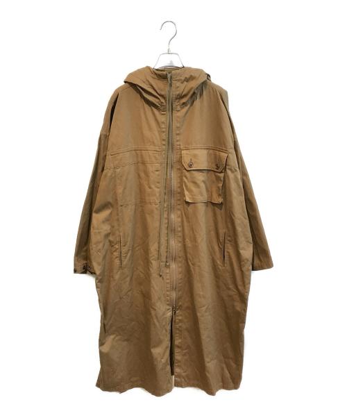 Y's（ワイズ）Y's (ワイズ) COTTON TWILL HOODED COAT　YJ-D85-002 ブラウン サイズ:2の古着・服飾アイテム