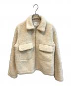 BEAUTY&YOUTHビューティーアンドユース）の古着「ボアショートブルゾン　1625-105-4204」｜ベージュ
