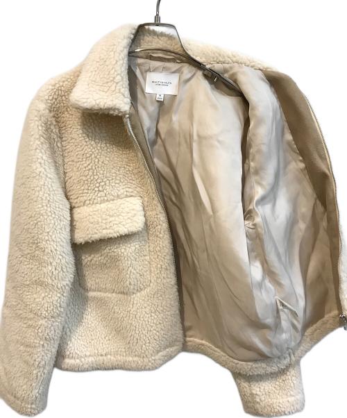 BEAUTY&YOUTH（ビューティーアンドユース）BEAUTY&YOUTH (ビューティーアンドユース) ボアショートブルゾン　1625-105-4204 ベージュ サイズ:Mの古着・服飾アイテム